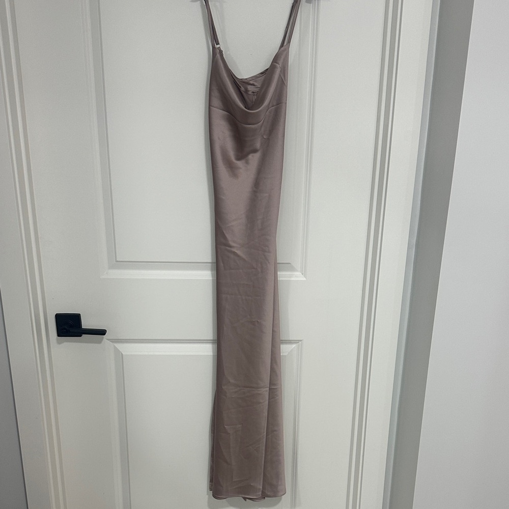 Elegant Taupe Maxi Dress